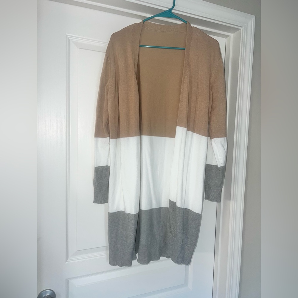 Colorblock cardigan